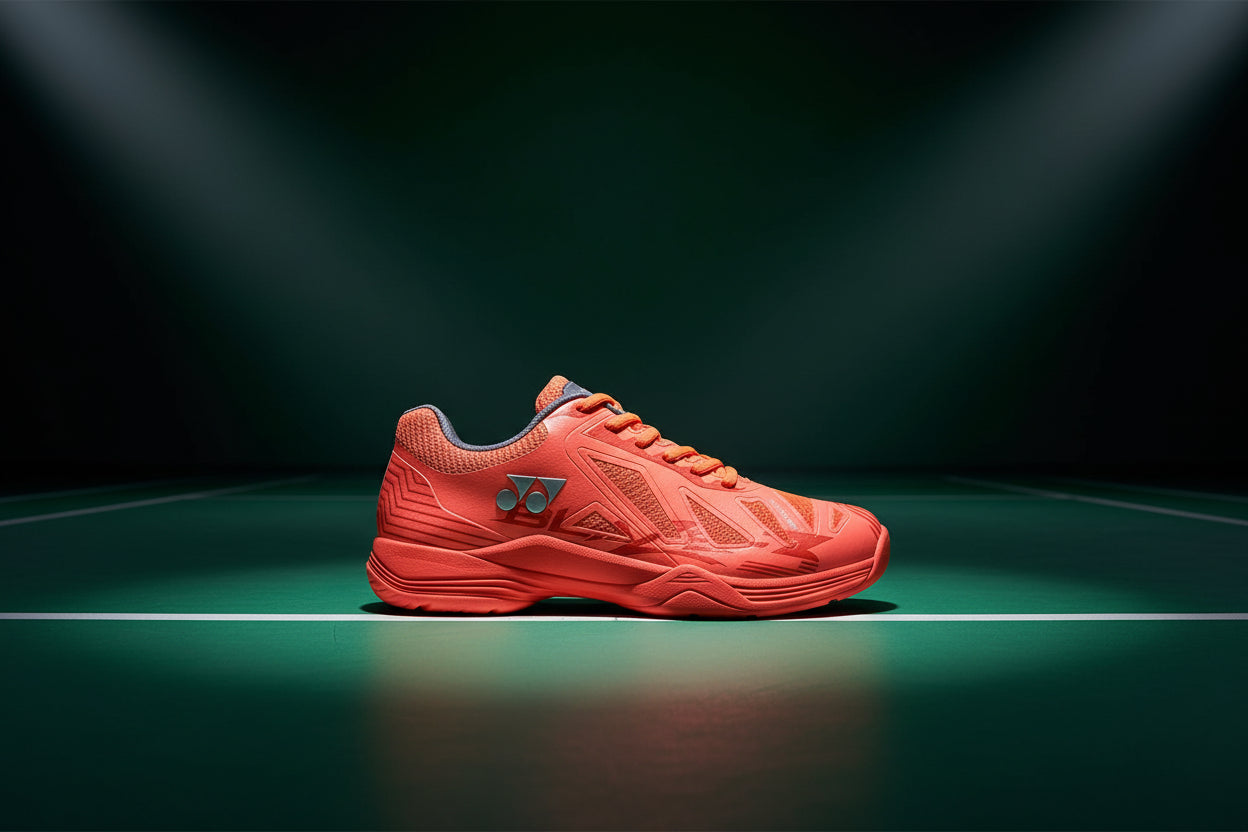 Yonex_Blaze_3_Hyper_Orange_Midnight_Turquoise_Left_InstaSport
