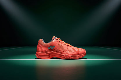 Yonex_Blaze_3_Hyper_Orange_Midnight_Turquoise_Left_InstaSport