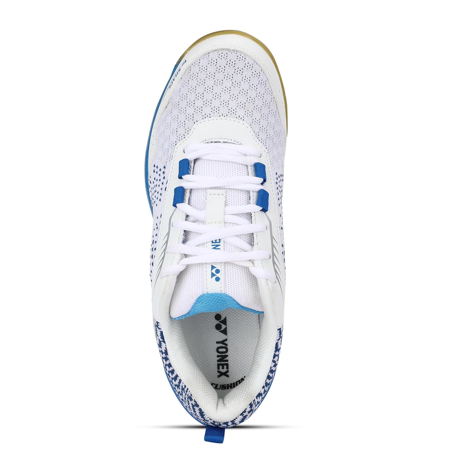 Yonex_Velo_100_Badminton_Shoes_White_Blue_Hawai_Left_Full_InstaSport