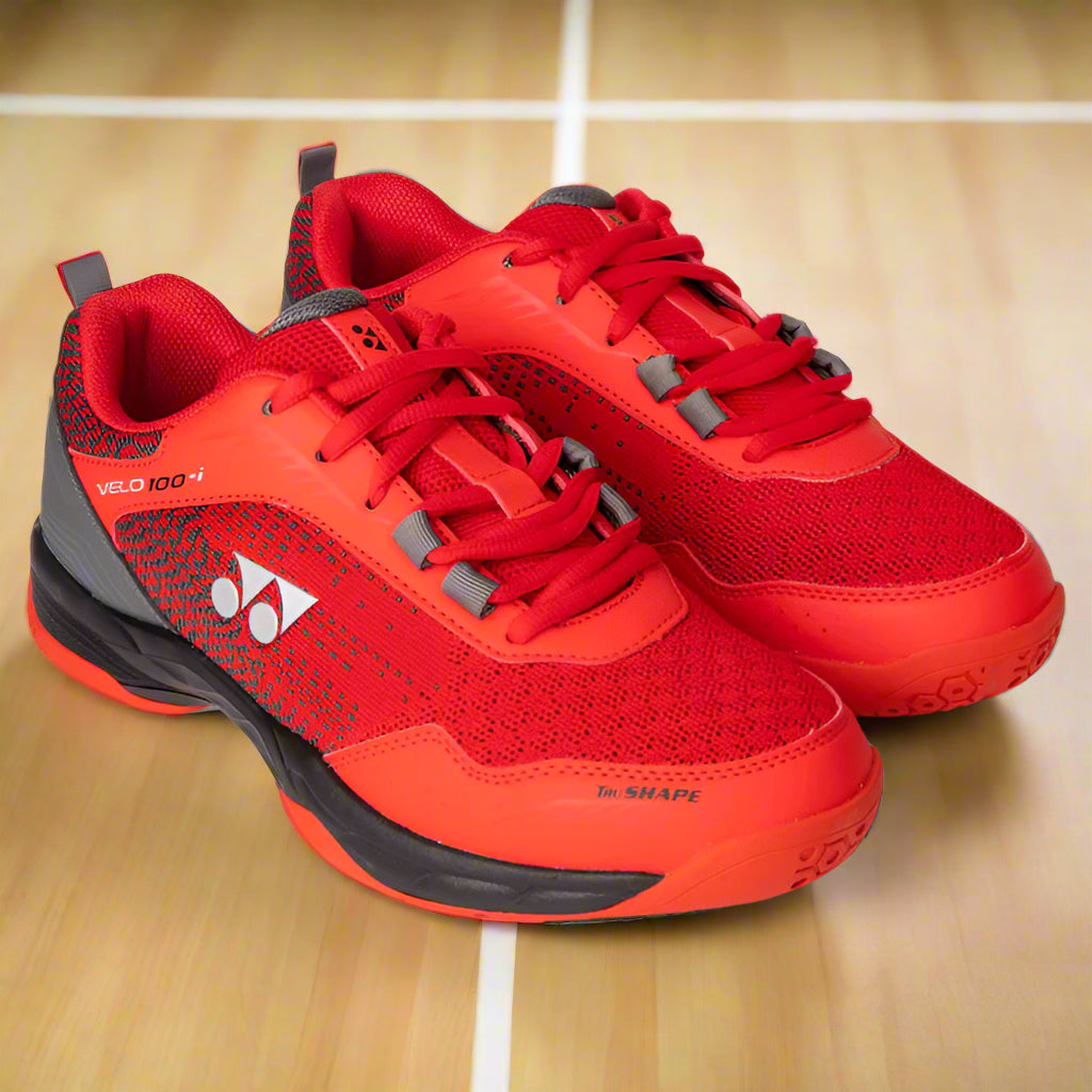Yonex_Velo_100i_Badminton_Shoes_Red_Velvet_and_Night_Shadow_Fullview_Instasport