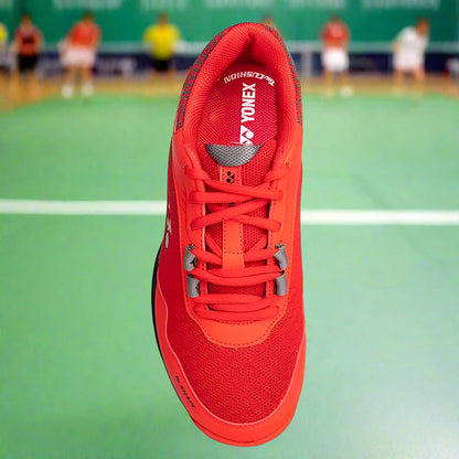 Yonex_Velo_100i_Badminton_Shoes_Red_Velvet_and_Night_Shadow_Fullview_Topview_Instasport