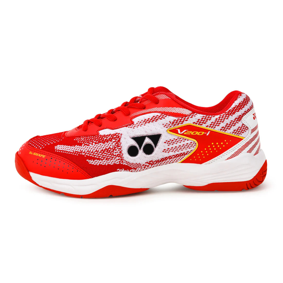 Yonex_Velo_200_Badminton_Shoes_Ruby_Gold_Badminton_Shoes_Left_InstaSport