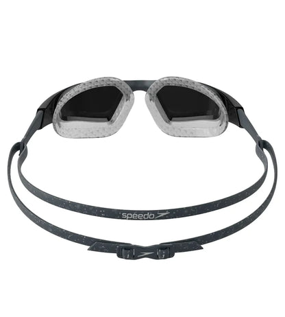 Speedo Unisex Adult Aquapulse Pro Mirror-Lens Swim Goggles - Grey & Silver - InstaSport