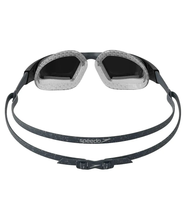 Speedo Unisex Adult Aquapulse Pro Mirror-Lens Swim Goggles - Grey & Silver - InstaSport