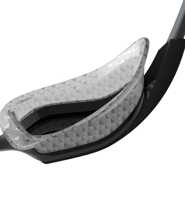 Speedo Unisex Adult Aquapulse Pro Mirror-Lens Swim Goggles - Grey & Silver - InstaSport
