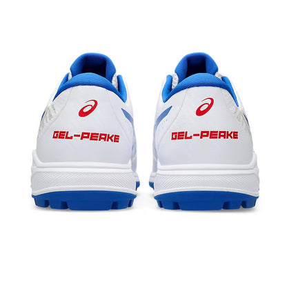 Asics Gel Peake 2 Men's Cricket Shoes (White/Tuna Blue) - InstaSport