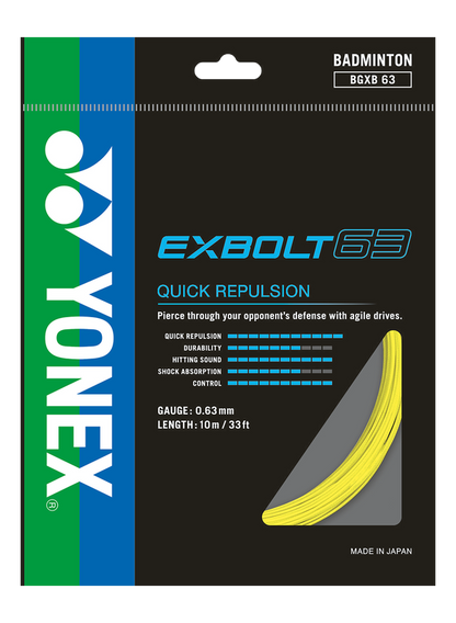 Yonex Exbolt 63 - 0.63 mm - InstaSport