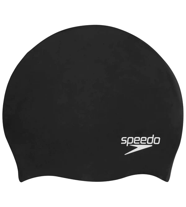Speedo Unisex Junior Moulded Silicone Swim Caps (Black) - InstaSport