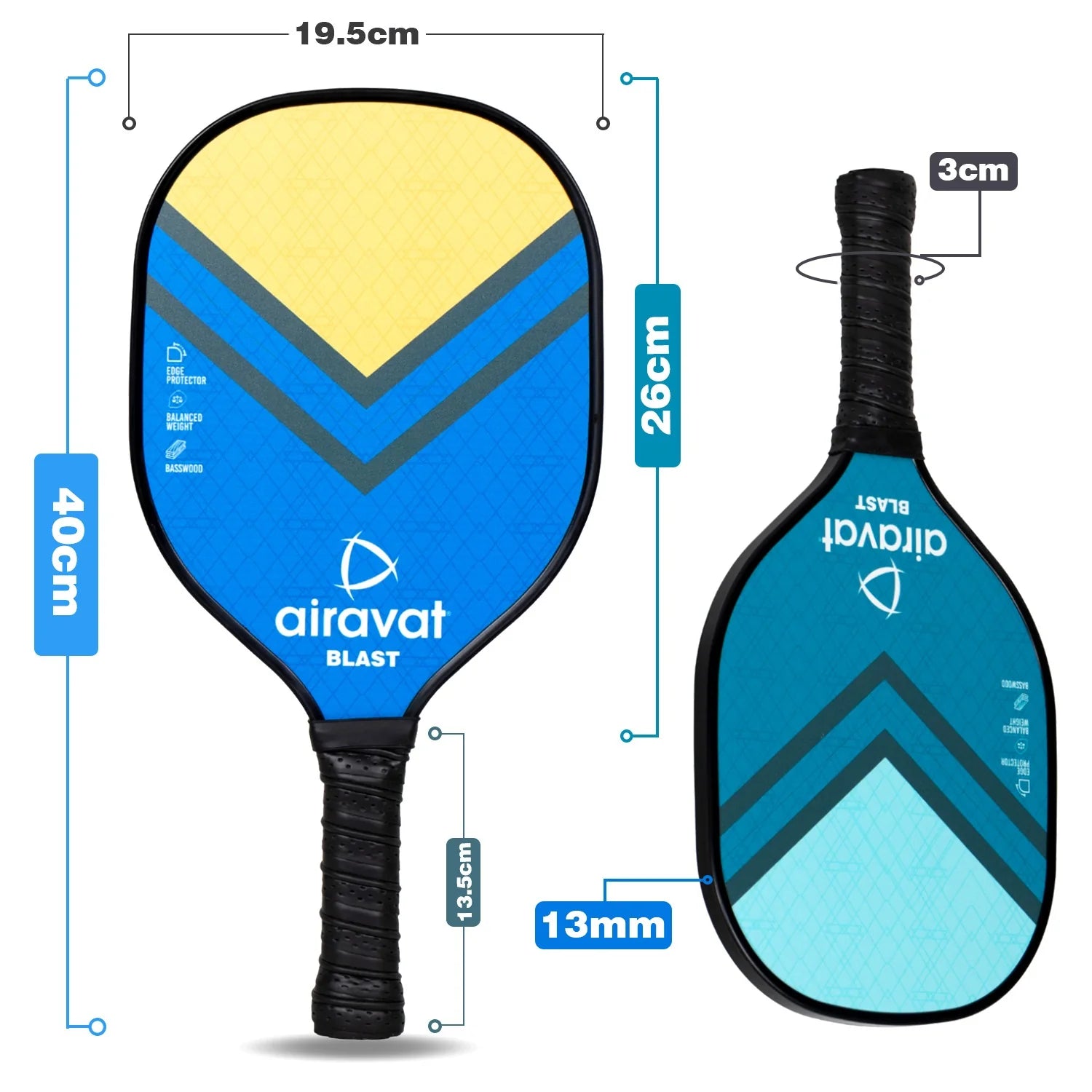 Airavat Blast Wooden Set Pickleball Paddle