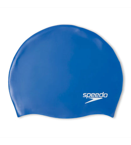 Speedo Unisex Junior Moulded Silicone Swim Caps (Blue) - InstaSport