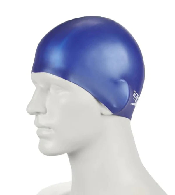 Speedo Unisex Junior Moulded Silicone Swim Caps (Blue) - InstaSport