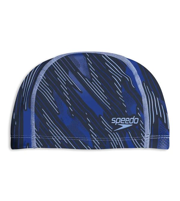 Speedo Unisex Adult Boom Ultra Pace Swim Caps (Black/Blue) - InstaSport
