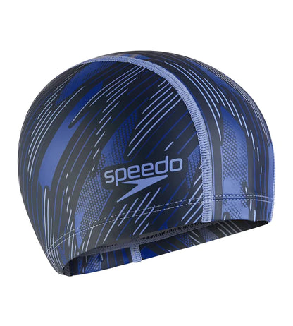 Speedo Unisex Adult Boom Ultra Pace Swim Caps (Black/Blue) - InstaSport