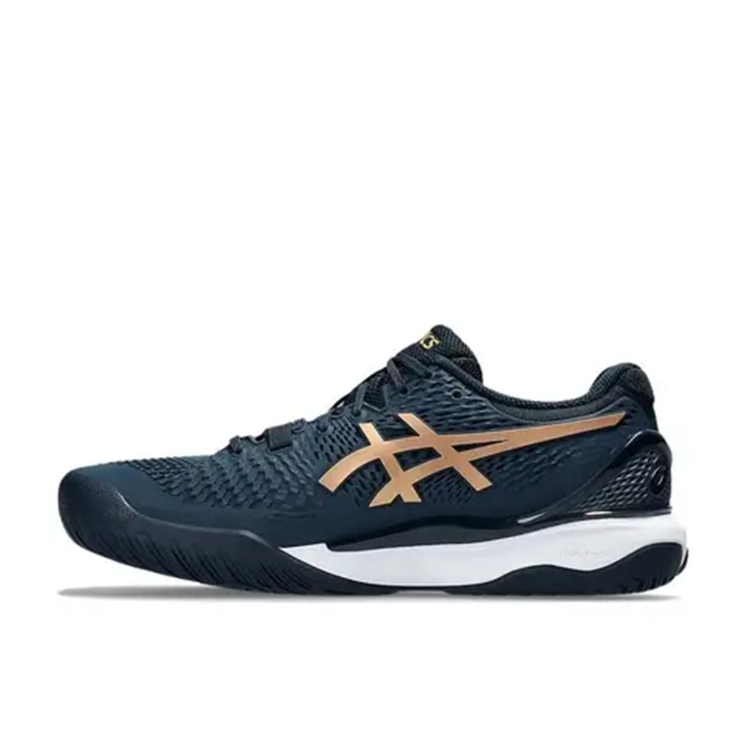 Asics Gel Resolution 9 Tennis Shoes (French Blue/ Pure Gold) - InstaSport