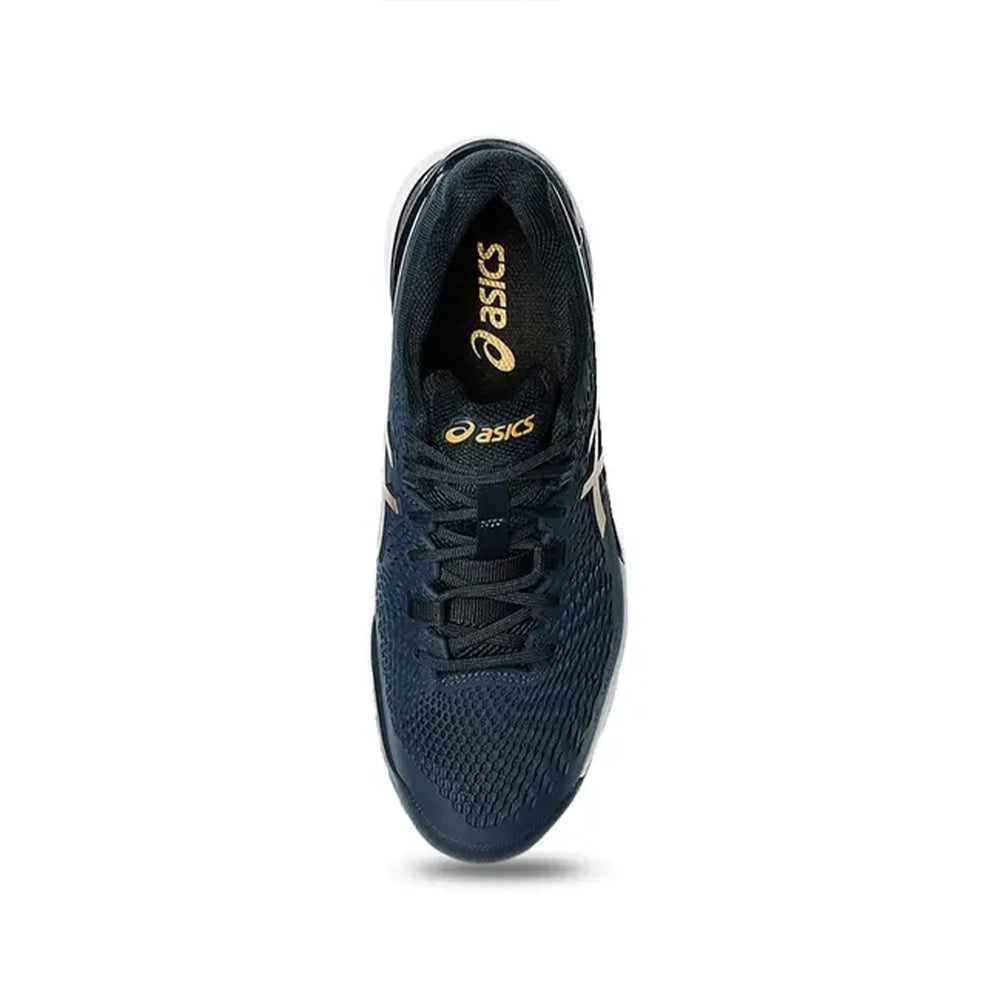 Asics Gel Resolution 9 Tennis Shoes (French Blue/ Pure Gold) - InstaSport