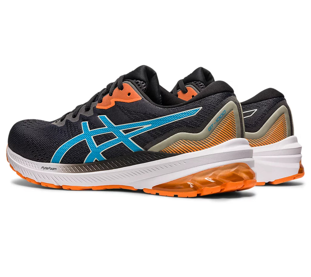 Asics GT-1000 11 Sports Running Shoes Black/Island Blue - 1011B354