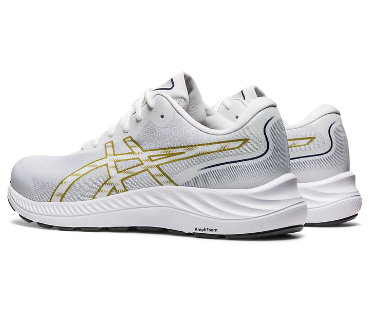 Asics GEL-EXCITE 9 Sports Running Shoes White/Olive Oil - 1011B338