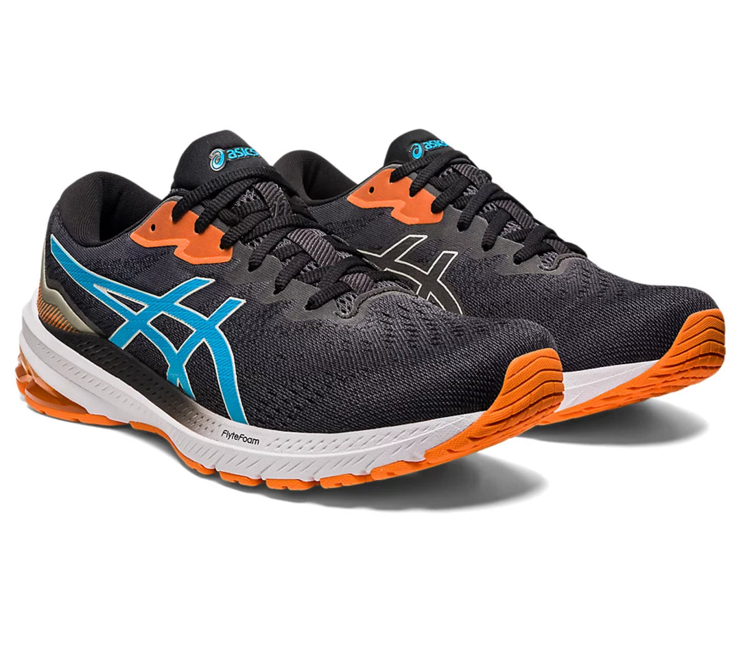 Asics GT-1000 11 Sports Running Shoes Black/Island Blue - 1011B354