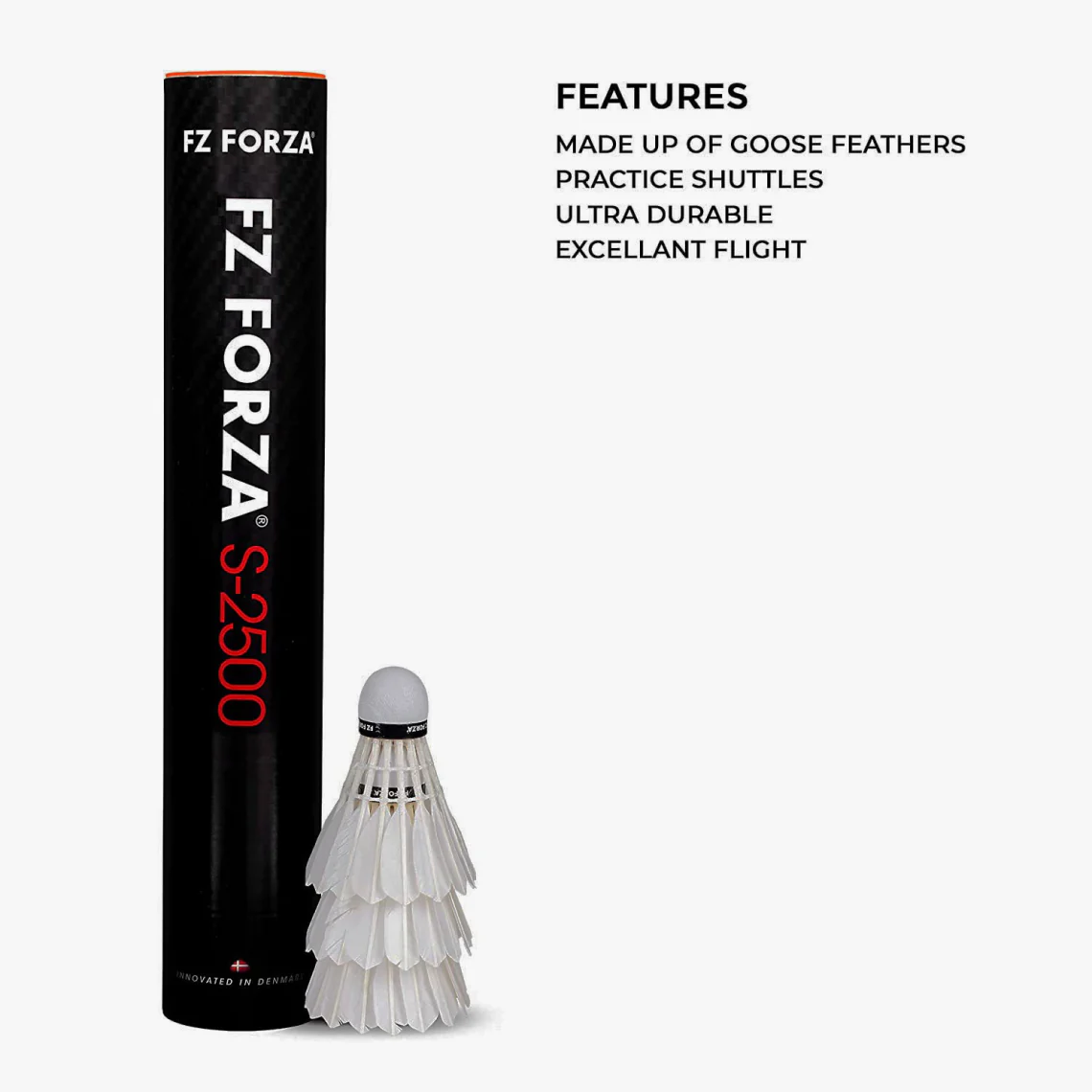 FZ Forza S-2500 Badminton Feather Shuttlecock (Speed 76) - InstaSport