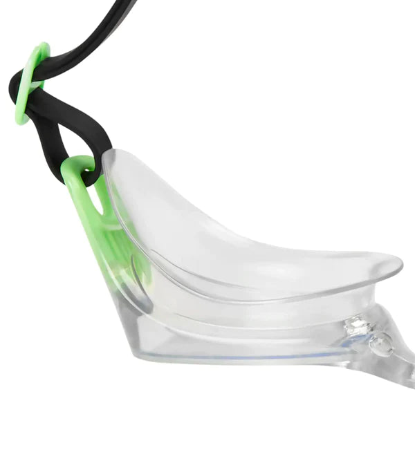 Speedo Unisex Adult Futura Classic Clear - Lens Swim Goggles - Green & Clear - InstaSport