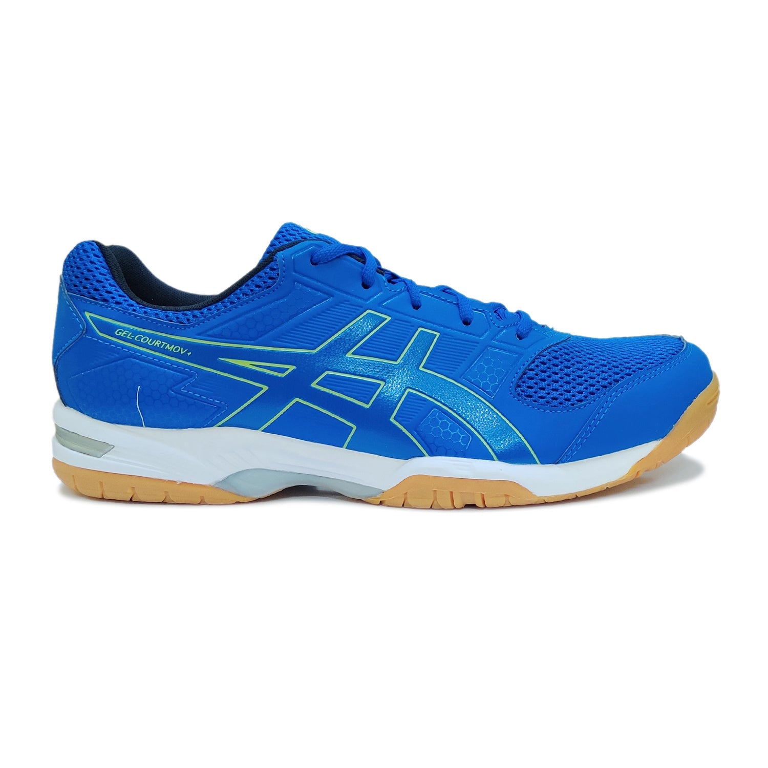 Asics GEL-COURTMOV+ Badminton Shoes (Lake Drive/Hazard Green) - InstaSport