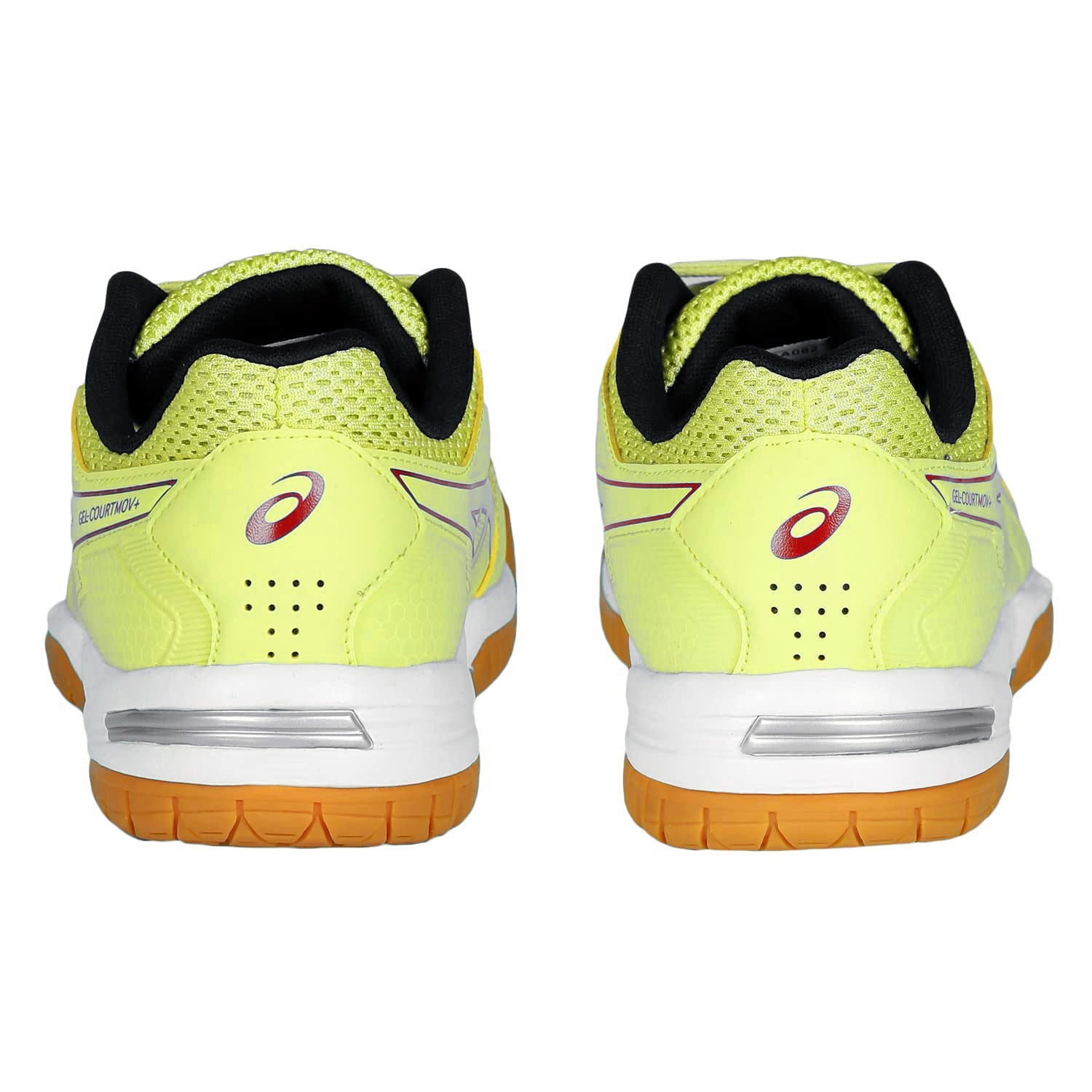 Asics GEL-COURTMOV+ Badminton Shoes (Glow Yellow/Rust) - InstaSport