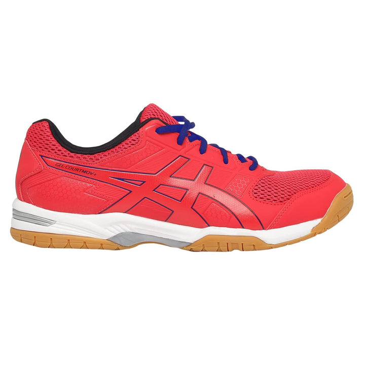 Asics GEL-COURTMOV+ Badminton Shoes (Electric Red/Drive Blue) - InstaSport