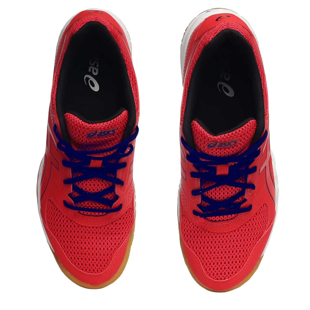 Asics GEL-COURTMOV+ Badminton Shoes (Electric Red/Drive Blue) - InstaSport