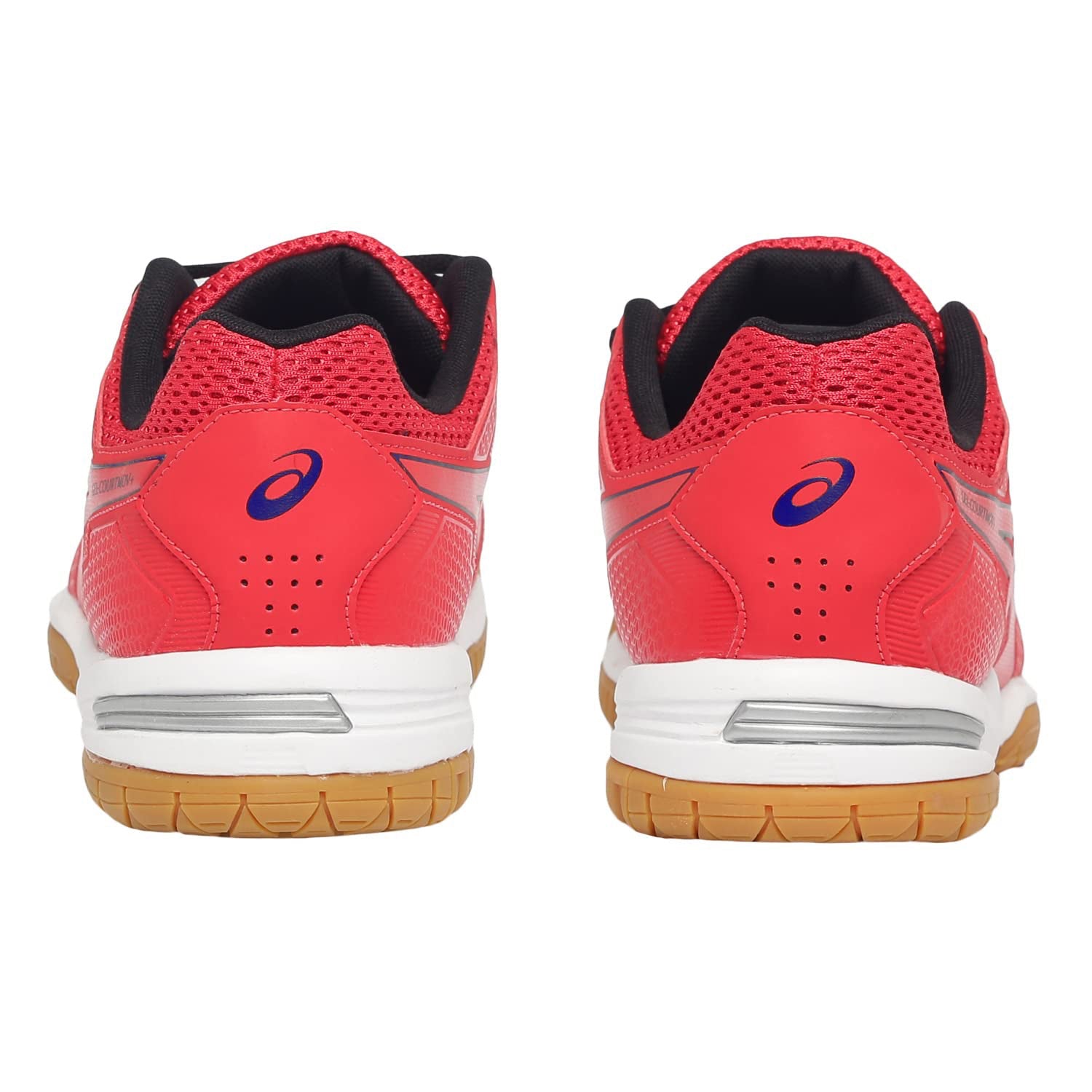 Asics GEL-COURTMOV+ Badminton Shoes (Electric Red/Drive Blue) - InstaSport