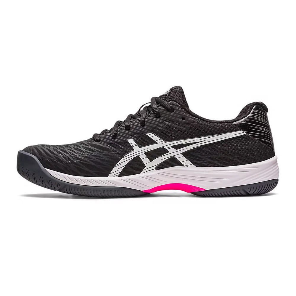 Asics Gel Game 9 Tennis Shoes (Black/Hot Pink) - InstaSport