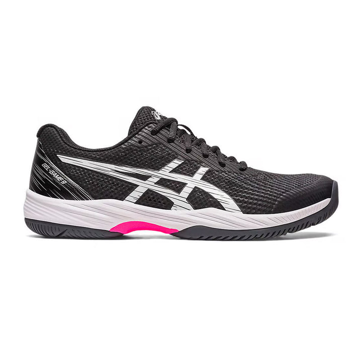 Asics Gel Game 9 Tennis Shoes (Black/Hot Pink) - InstaSport