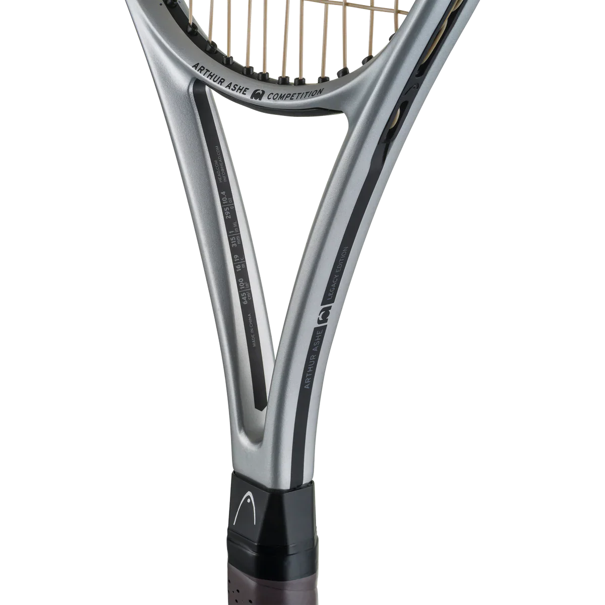 HEAD Arthur Ashe Competition Tennis Racquet (Limited Edition, Unstrung) - Front View