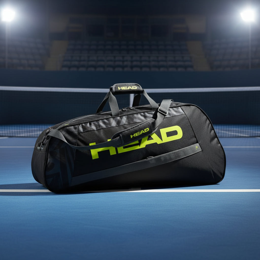 Head Base 2023 S Tennis Kit Bag (Black/Neon Yellow) - Hero View