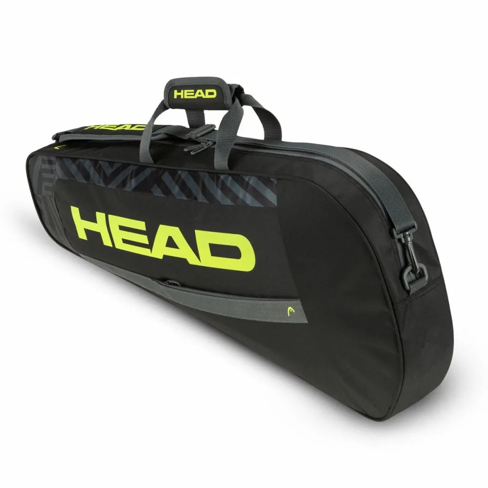 Head Base 2023 S Tennis Kit Bag (Black/Neon Yellow) - Front View