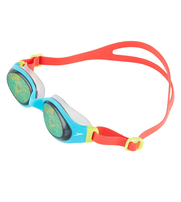 Speedo Unisex Junior Holowonder Tint- Lens Goggles (Red & Blue) - InstaSport