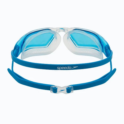 Speedo Unisex Adult Hydropulse Swim Goggles - Clear/ Blue - InstaSport