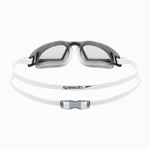 Speedo Unisex Adult Hydropulse Swim Goggles - White/ Grey - InstaSport