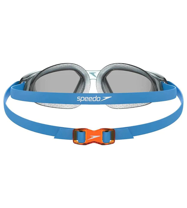 Speedo Unisex Junior Smoke - Lens Goggles ( Blue & Smoke ) - InstaSport