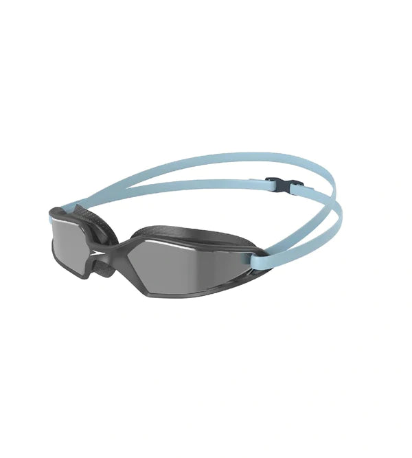 Speedo Unisex Adult Hydropulse Mirror - Lens Swim Goggles - Grey & Silver - InstaSport