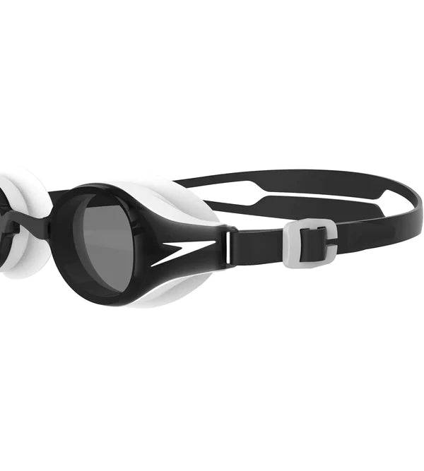 Speedo Unisex Junior Hydropure Swim Goggles - Black & White - InstaSport