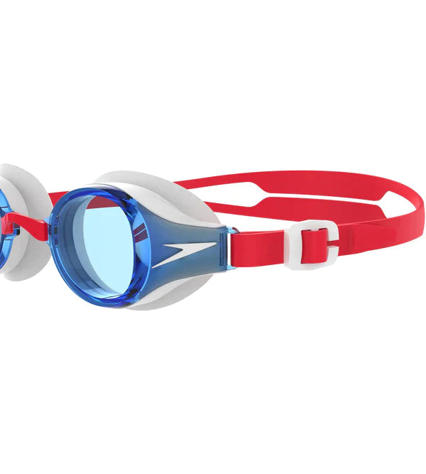 Speedo Unisex Junior Hydropure Swim Goggles - Red & Blue - InstaSport