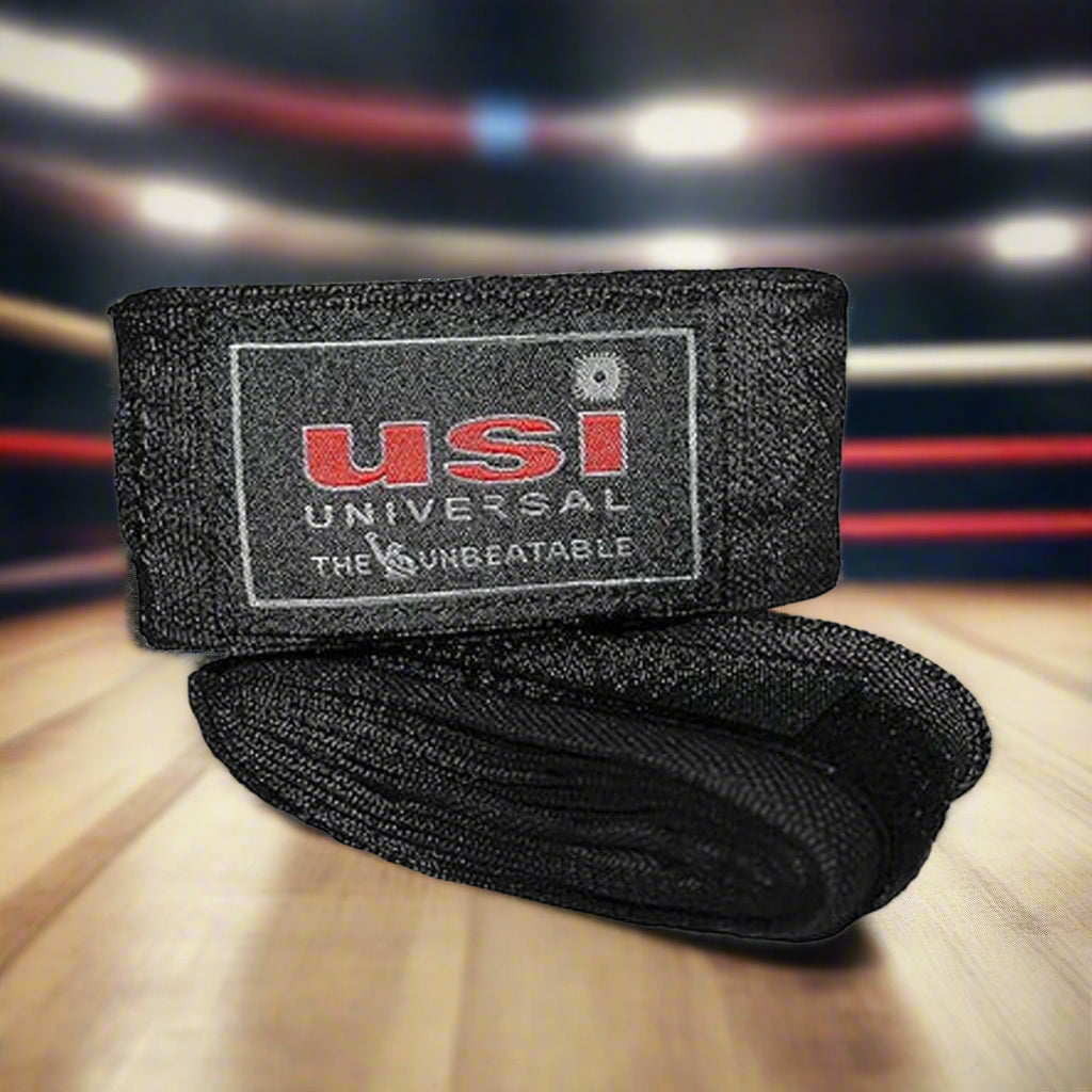 USI_Universal_Boxing_Cotton_Hand_Wrap_Fullview_Black