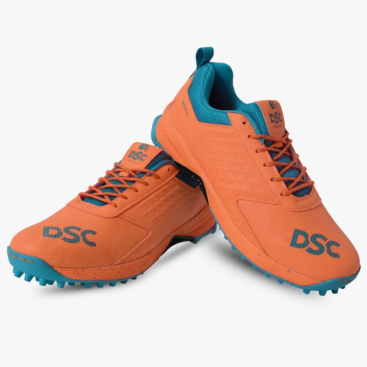 DSC Jaffa 22 Cricket Spike Shoes - Orange - InstaSport