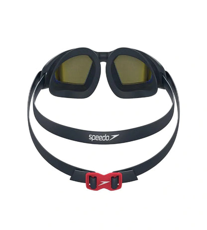 Speedo Unisex Adult Hydropulse Mirror - Lens Swim Goggles - Navy & Blue - InstaSport