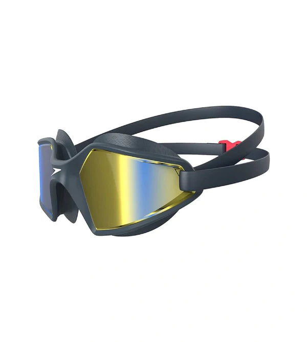 Speedo Unisex Adult Hydropulse Mirror - Lens Swim Goggles - Navy & Blue - InstaSport