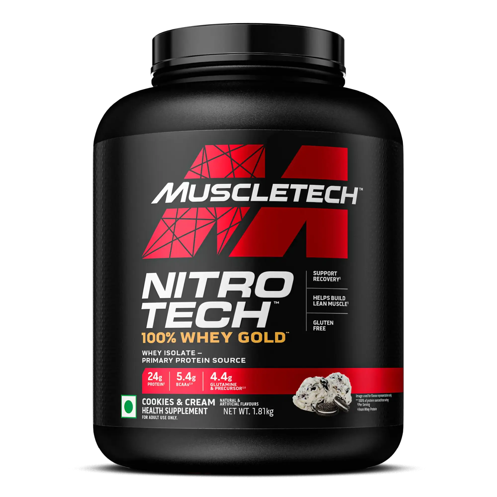 Muscletech Nitro-Tech 100% Whey Gold - (Cookie & Cream) - InstaSport