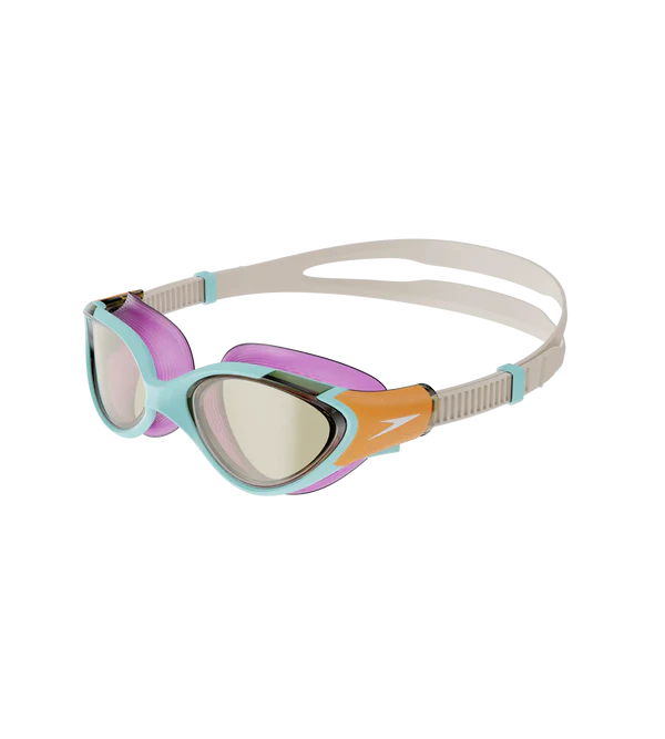 Speedo Women's Biofuse 2.0 Tint - Lens Goggles -Blue & Orange - InstaSport