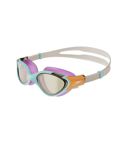 Speedo Women's Biofuse 2.0 Tint - Lens Goggles -Blue & Orange - InstaSport