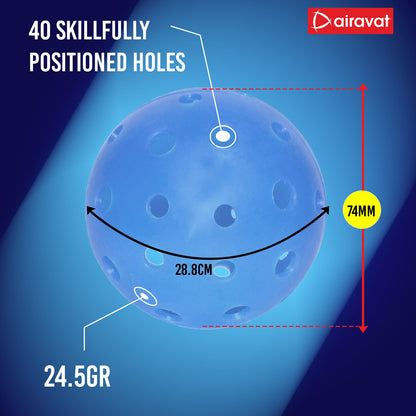 pickle ball dimension info blue