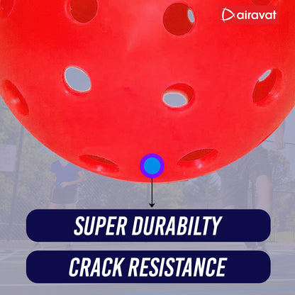 pickle ball durable crack red